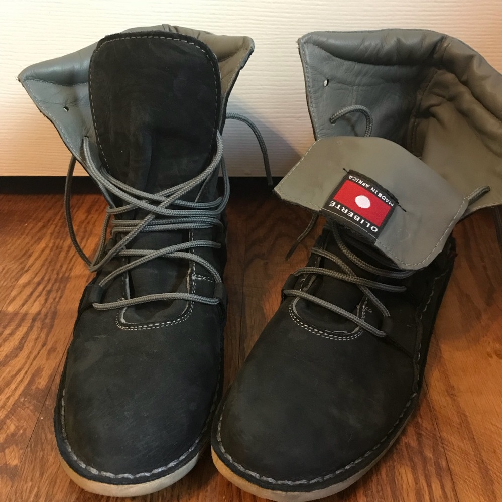 Oliberte Birara Charcoal Grey Suede Boots